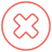 X mark icon